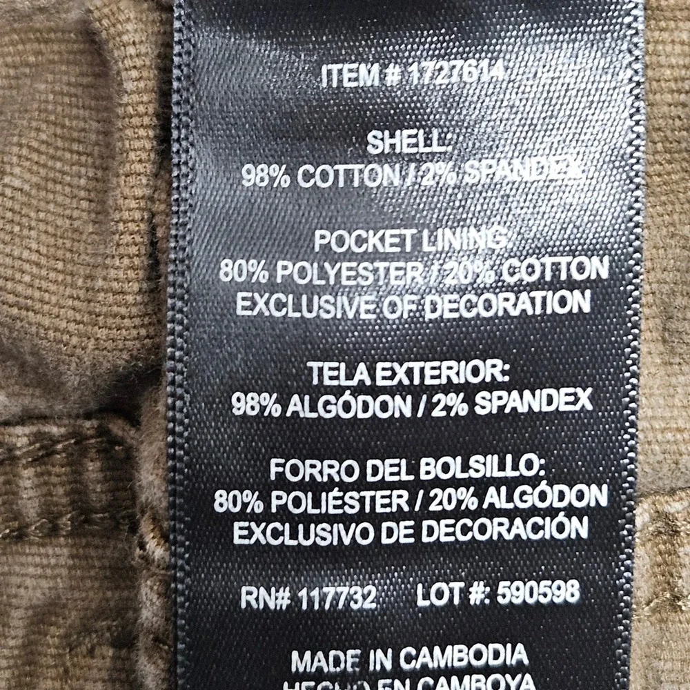 Colorado Clothing Carpenter Pants Mens fit 30x26 Brown Utility Workwear Trousers